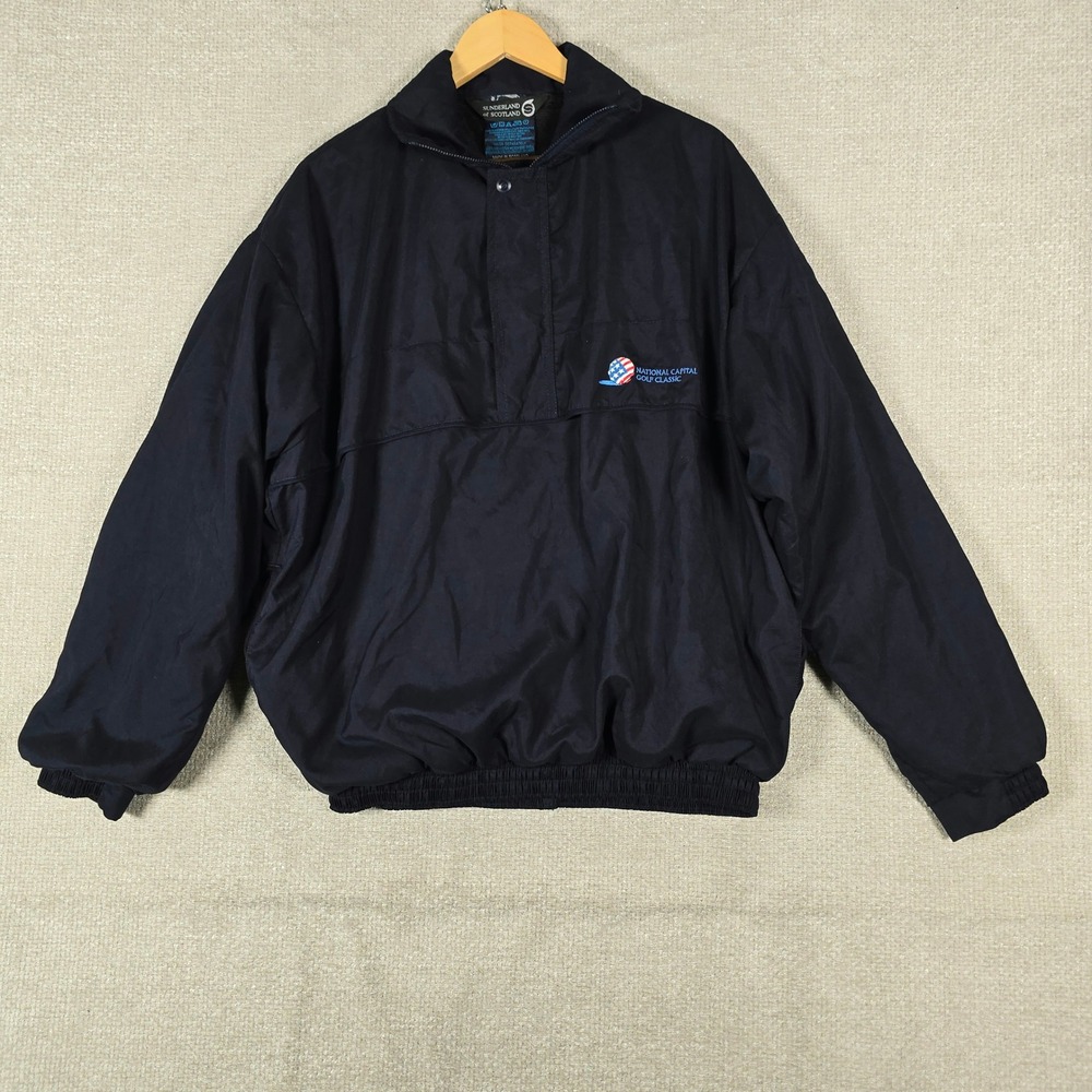 Sunderland of Scotland Golf Jacket Small Fits L XL Vintage Pullover Windbreaker